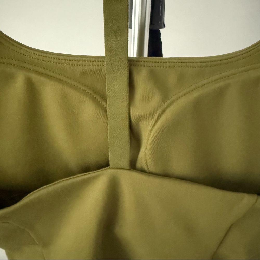 Oner Active Timeless Square neck Mid Vest | Olive Green | X-Small - Picture 3 of 8